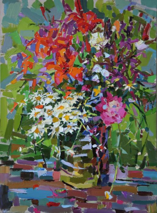 Букет. 120х90см. Холст, масло. 2005