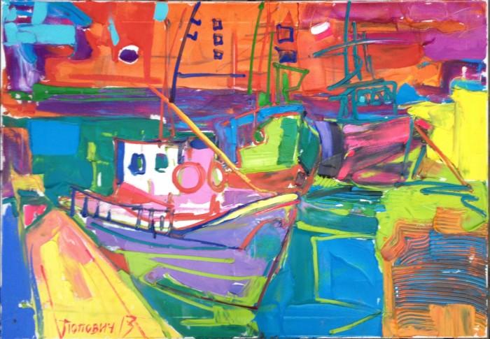 Merry Boats. 70х100cm. Oil on canvas. 2013