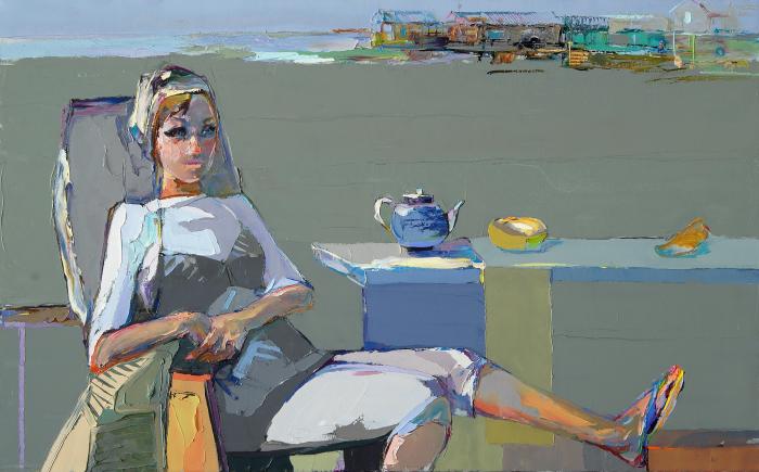 The Beach Of Hope. 117х200cm. Oil on canvas. 2012
