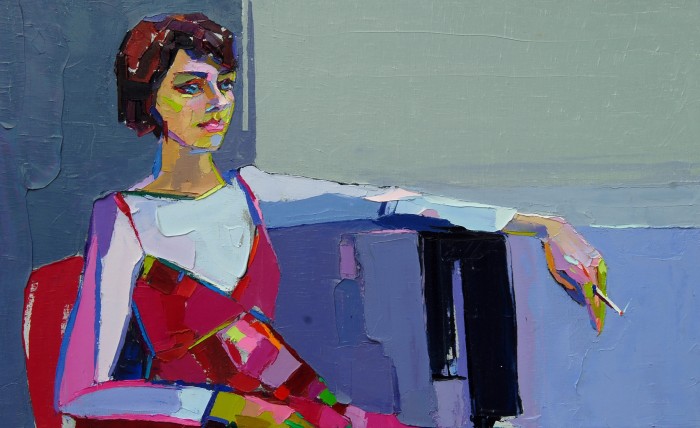 Girl In Red. 70х110cm. Oil on canvas. 2013