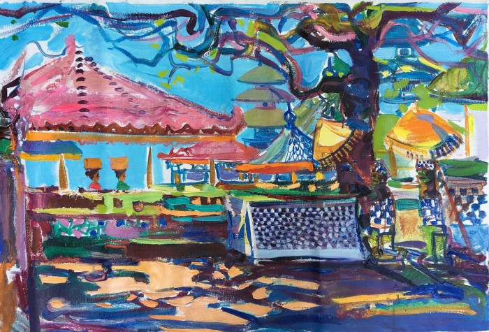  In The Shadow Of The Temple. 60х90cm.Oil on canvas. 2016