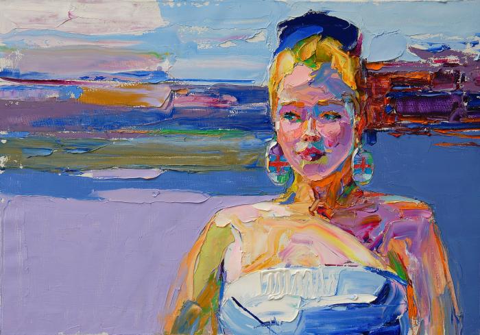 Dane Girl. 70х100cm. Oil on canvas. 2013