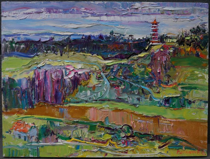 Yellow River Suifun. 60х80cm.Oil on canvas. 2016