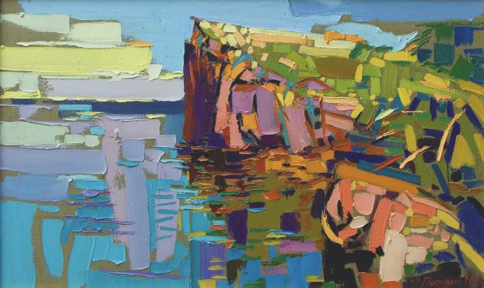 Red Morning. 75х125cm. Oil on canvas. 2006