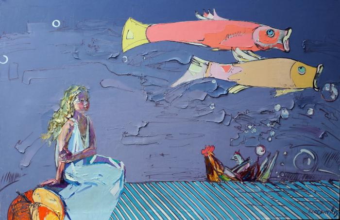 Milk And Honey Tale. 190х290cm. Oil on canvas. 2015
