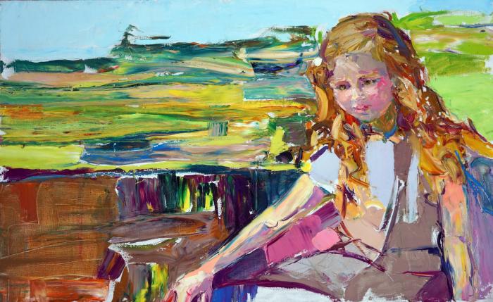 Warm evening. 70х125cm. Oil on canvas. 2015