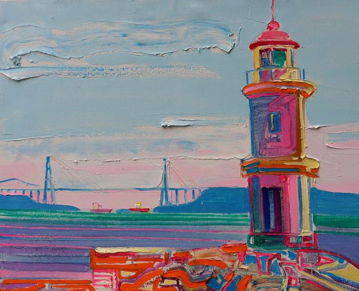Lighthouse. Etude n.4. 60х70cm. Oil on canvas. 2016