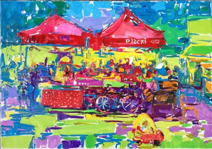 Colored Fairs. 70x130cm. Oil on canvas. 2013