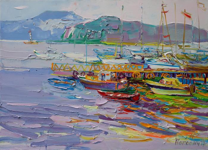 Yacht Club. 90х120cm. Oil on canvas. 2016